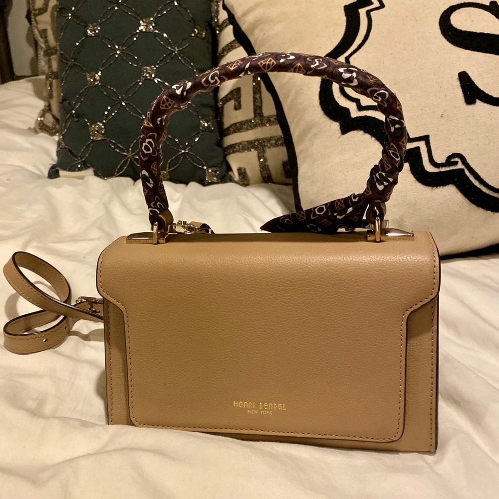 Henri Bendel Beige Top Handle Bag